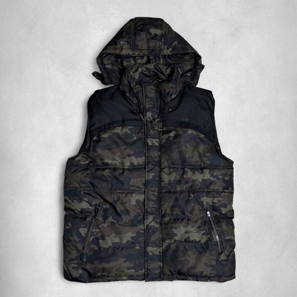 Large | Rocawear Camo Hooded Puffer Vest